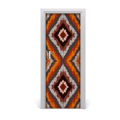 Fototapeta na dvere Oranžové retro pozadie