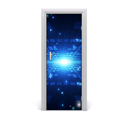 Fototapeta samolepiace na dvere Trojrozmerné modré pozadie