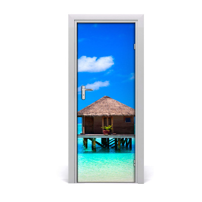 Fototapeta na dvere Domček na vode