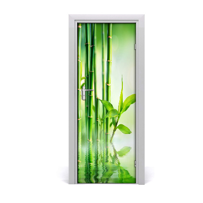 Fototapeta samolepiace na dvere Bambusová voda