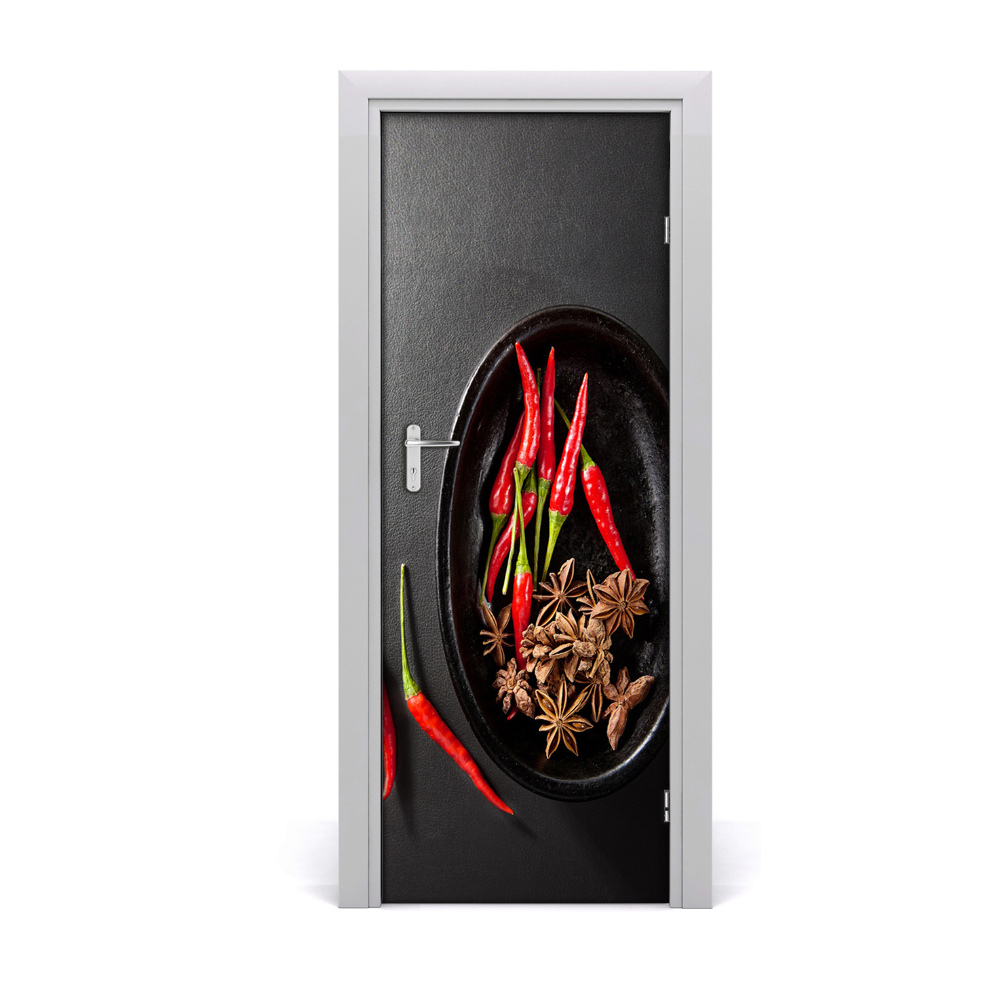 Fototapeta samolepiace na dvere Chilli papričky
