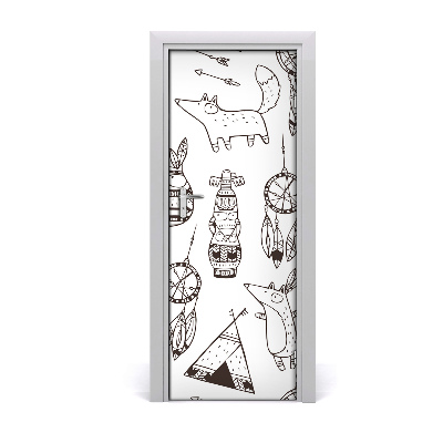 Fototapeta samolepiace na dvere Indické pozadie