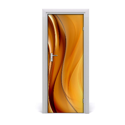 Fototapeta samolepiace na dvere Žltá vlna