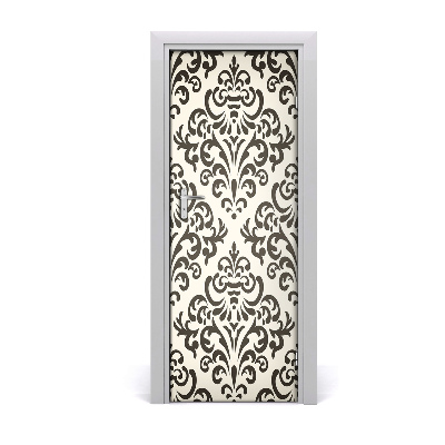 Fototapeta samolepiace na dvere Čierne ornamenty na pozadí