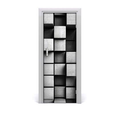 Fototapeta samolepiace na dvere Abstraktné štvorce