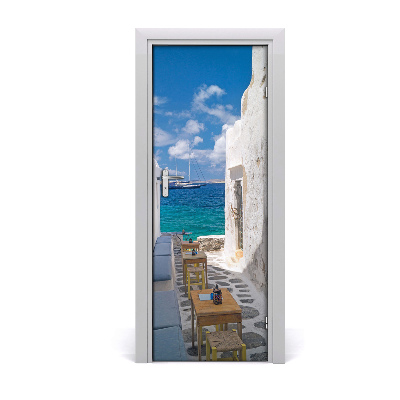Fototapeta samolepiace na dvere Malá ulica pri mori