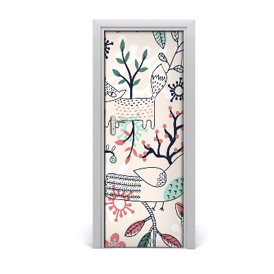 Fototapeta na dvere Zvieratá medzi vetvami