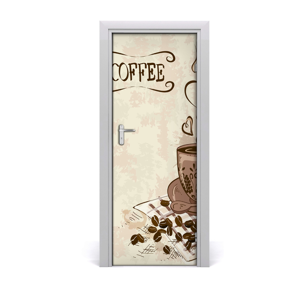 Fototapeta na dvere Aromatická káva