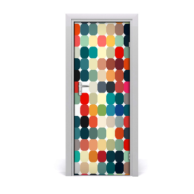 Fototapeta samolepiace na dvere Geometrické retro pozadie