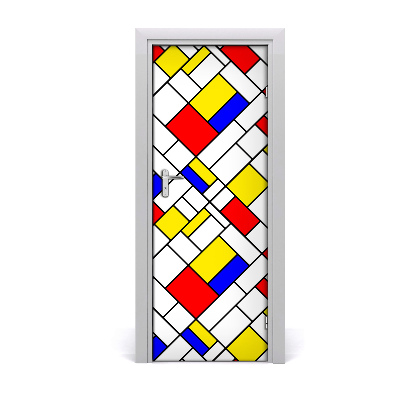 Fototapeta na dvere Farebné obdĺžniky