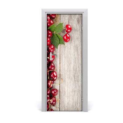 Fototapeta na dvere Čerešne na stole