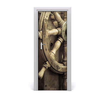 Fototapeta na dvere Kormidlo na lodi