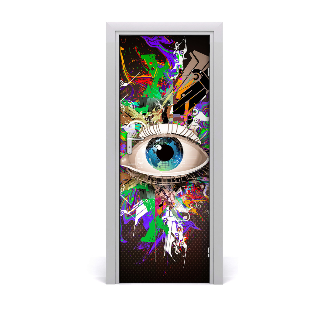 Fototapeta samolepiace na dvere Abstraktné oko