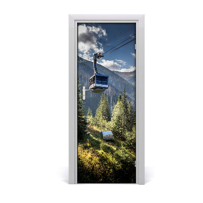 Fototapeta samolepiace na dvere Vagón horskej železnice