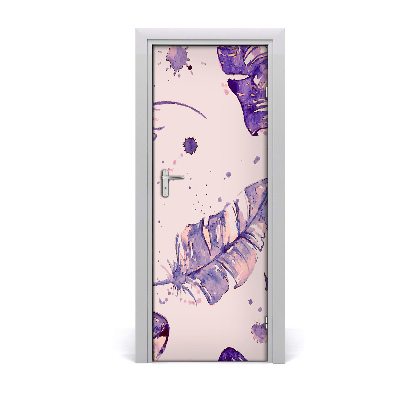 Fototapeta na dvere Fialové perie