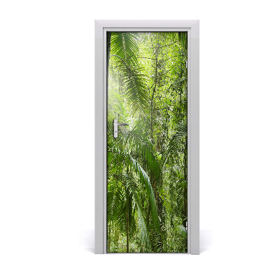 Fototapeta na dvere Dažďový prales s palmami