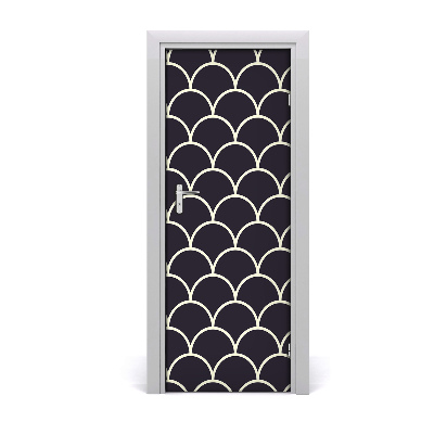 Fototapeta na dvere Čierne rybie šupiny