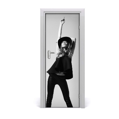 Fototapeta na dvere Žena s klobúkom