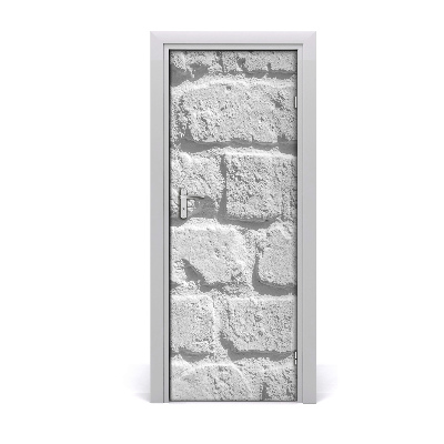 Fototapeta samolepiace na dvere Tehlový múr zblízka