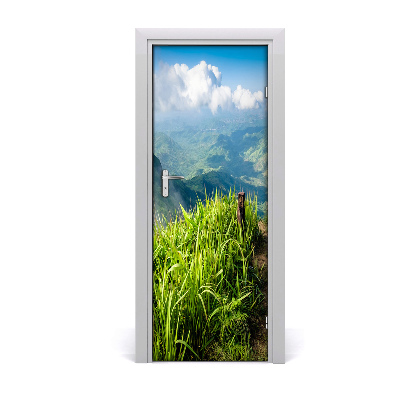 Fototapeta na dvere Horská cesta zelená tráva