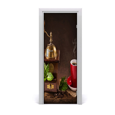 Fototapeta na dvere Káva s mlynčekom