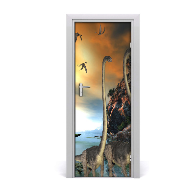 Fototapeta samolepiace na dvere Dinosaury