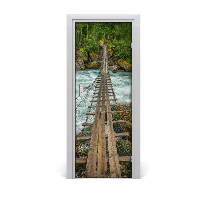 Fototapeta na dvere Visutý most cez zurčiaci potok