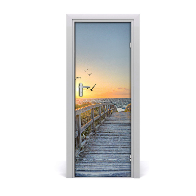 Fototapeta samolepiace na dvere Cesta k vtákom na pláži