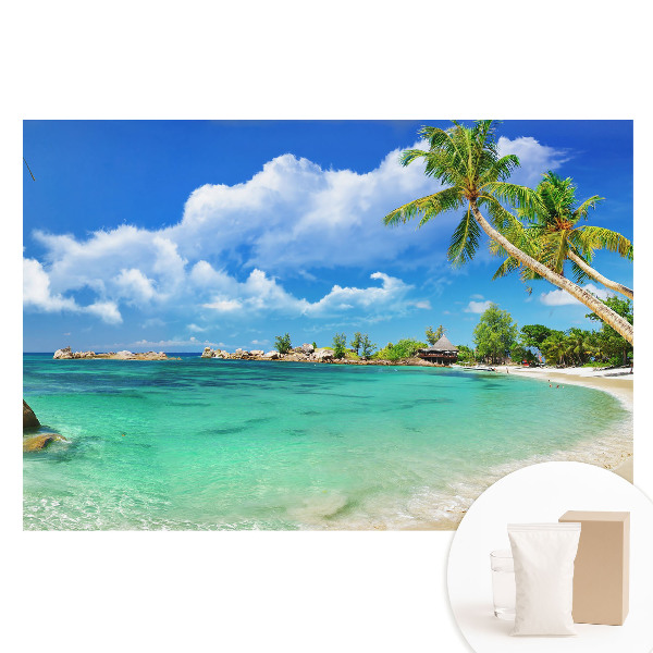 Fototapeta s potlačou na netkanej textílii Exotická plážová zeleň palmových stromov