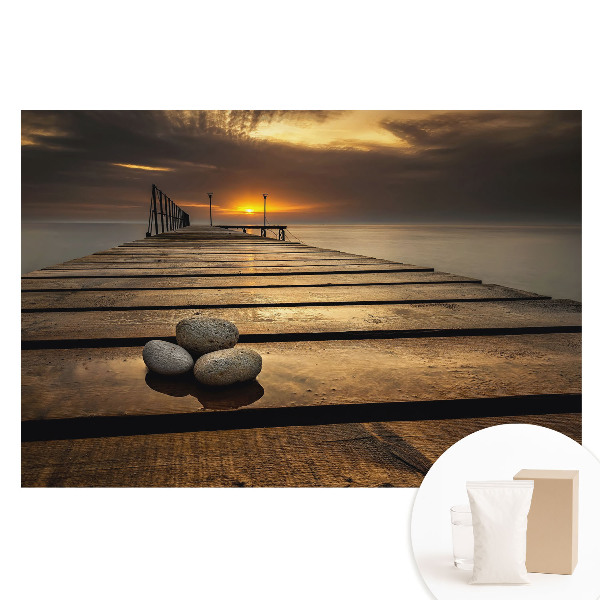 Netkaná tapeta Harmonický mier mosta Sunset Bridge