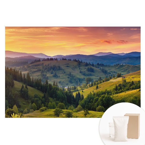 Fototapeta na netkanej textílii Malebné kopce horskej krajiny