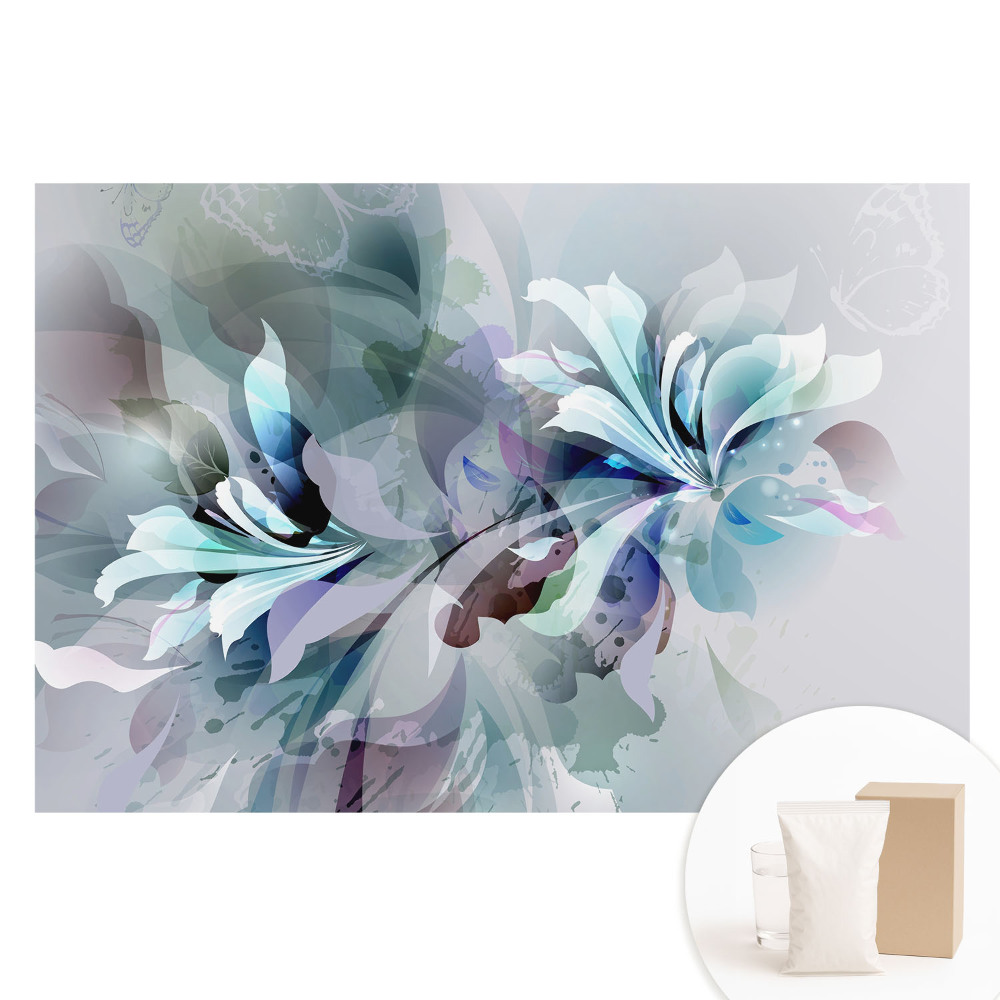 Fototapeta na netkanej textílii Éterické kvety a abstrakcia