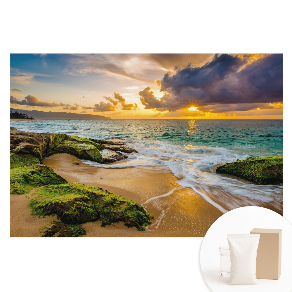 Fotografická tapeta na netkanej textílii Západ slnka nad oceánom