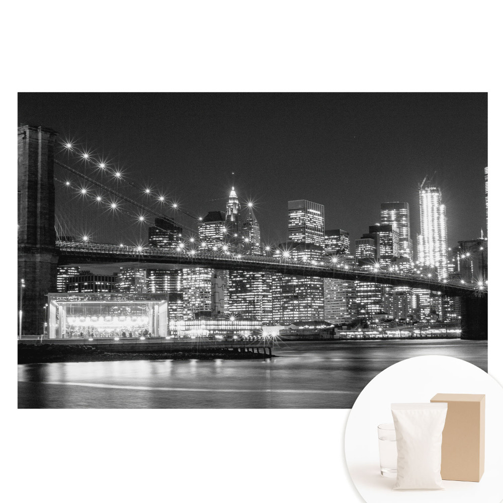 Netkaná tapeta Mesto v noci, úchvatná panoráma