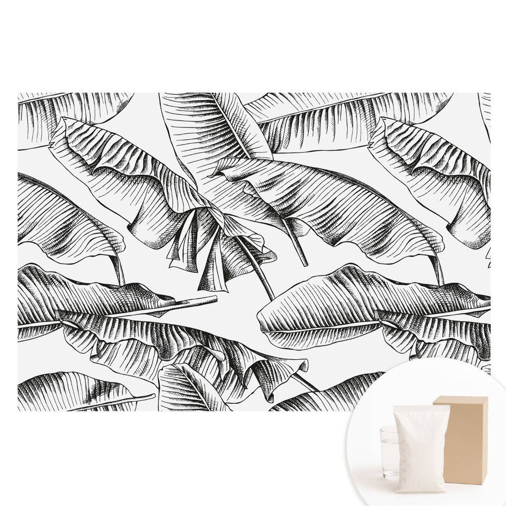 Fototapeta s potlačou na netkanej textílii Klasické banánové listy