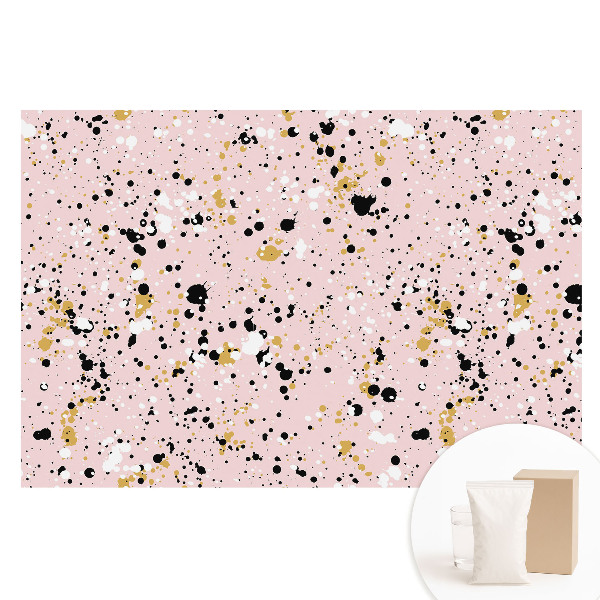 Fotografická tapeta na netkanej textílii Abstraktné škvrny na ružovom pozadí