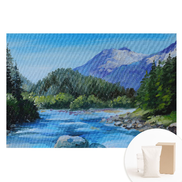 Fototapeta s potlačou na netkanej textílii Krajina s horami