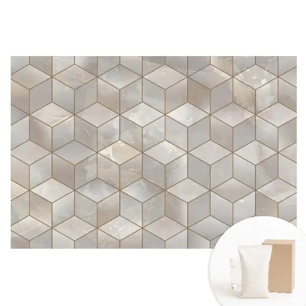 Fototapeta na netkanej textílii Moderná geometrická mozaika v odtieňoch sivej