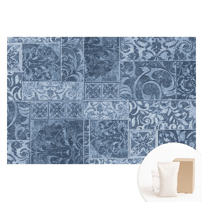 Veľkoplošná fototapeta na stenu Modrý vintage vzor