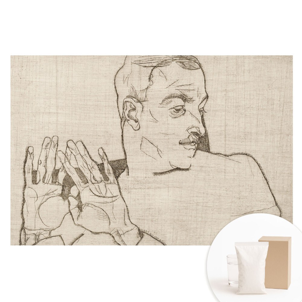 Fototapeta na netkanej textílii Minimalistický náčrt postavy a gestá