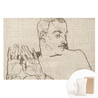 Fotografická tapeta na netkanej textílii Minimalistický náčrt postavy a gesta