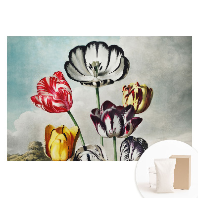 Netkaná tapeta Kytica tulipánov v štýle klasickej elegancie