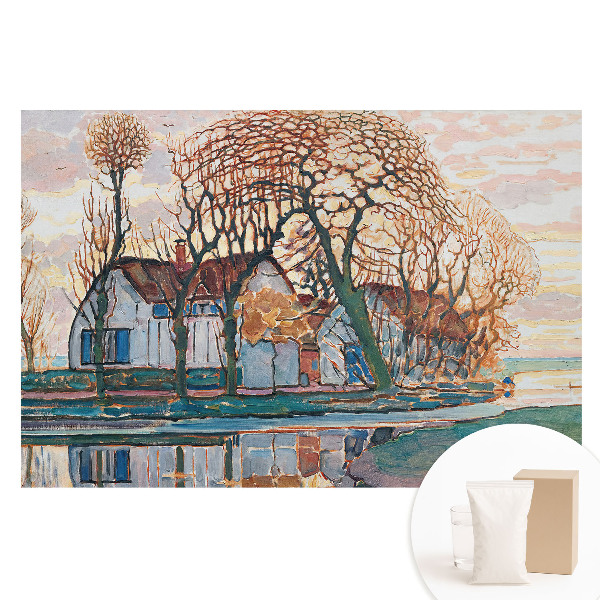 Veľkoplošná fototapeta na stenu Zrkadlový obraz pokojnej vidieckej scenérie