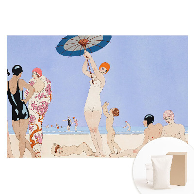 Netkaná fotografická tapeta Retro plážový relax