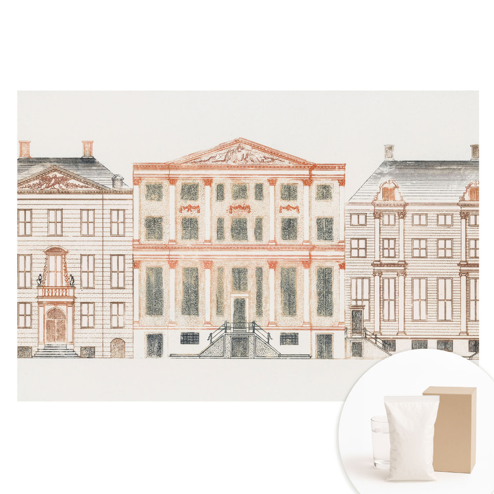 Netkaná fototapeta Architektonické klasické fasády