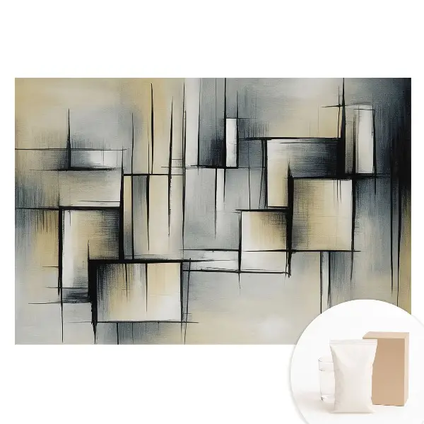 Fototapeta na vliese Moderná geometria v sivých odtieňoch