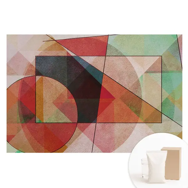 Netkaná fototapeta Farebné geometrické tvary