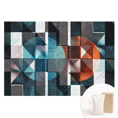 Fototapeta na netkanej textílii s geometrickým vzorom v dynamických farbách