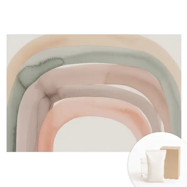 Fototapeta na netkanej textílii Pastelové oblúky relaxačná jemnosť