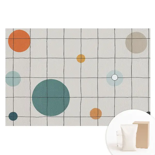 Netkaná tapeta s modernou geometrickou potlačou